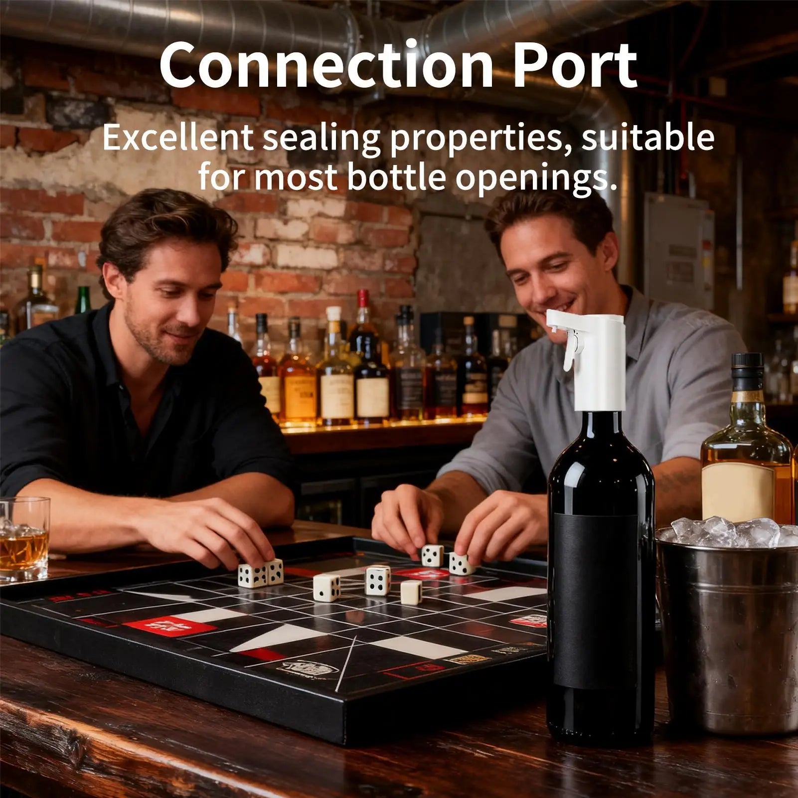 Home Sweet Home electric wine aerator and dispenser with touch screen, featuring four pouring modes for optimal wine experience.