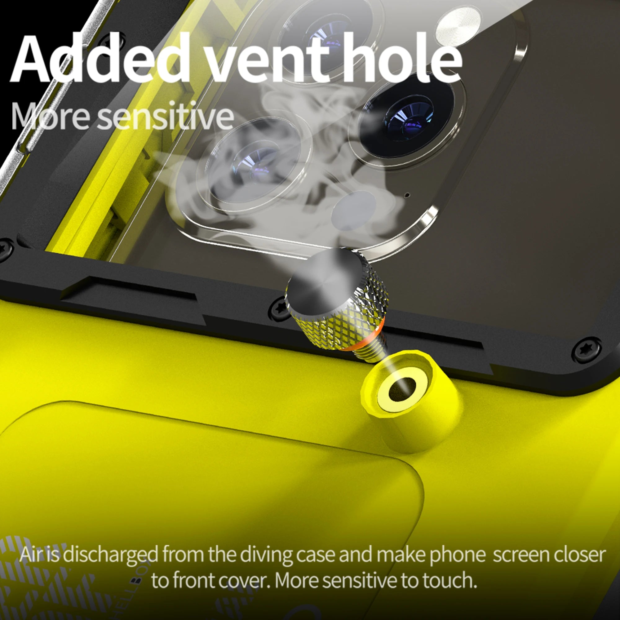 IP68 Waterproof Phone Case – 15m/50ft Diving Cover for Universal 6.9" Phones