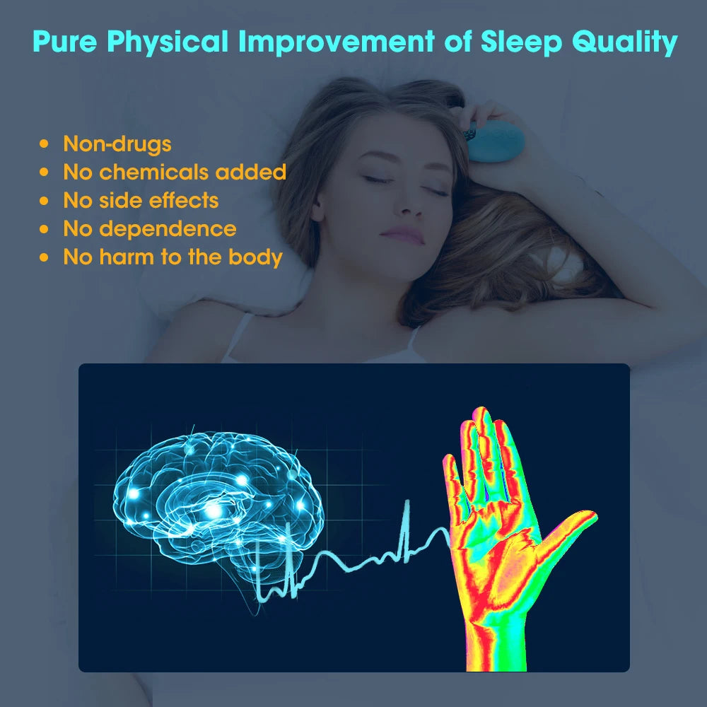 Handheld Sleep Aid Device — EMS Micro-Current Therapy for Insomnia & Anxiety Relief