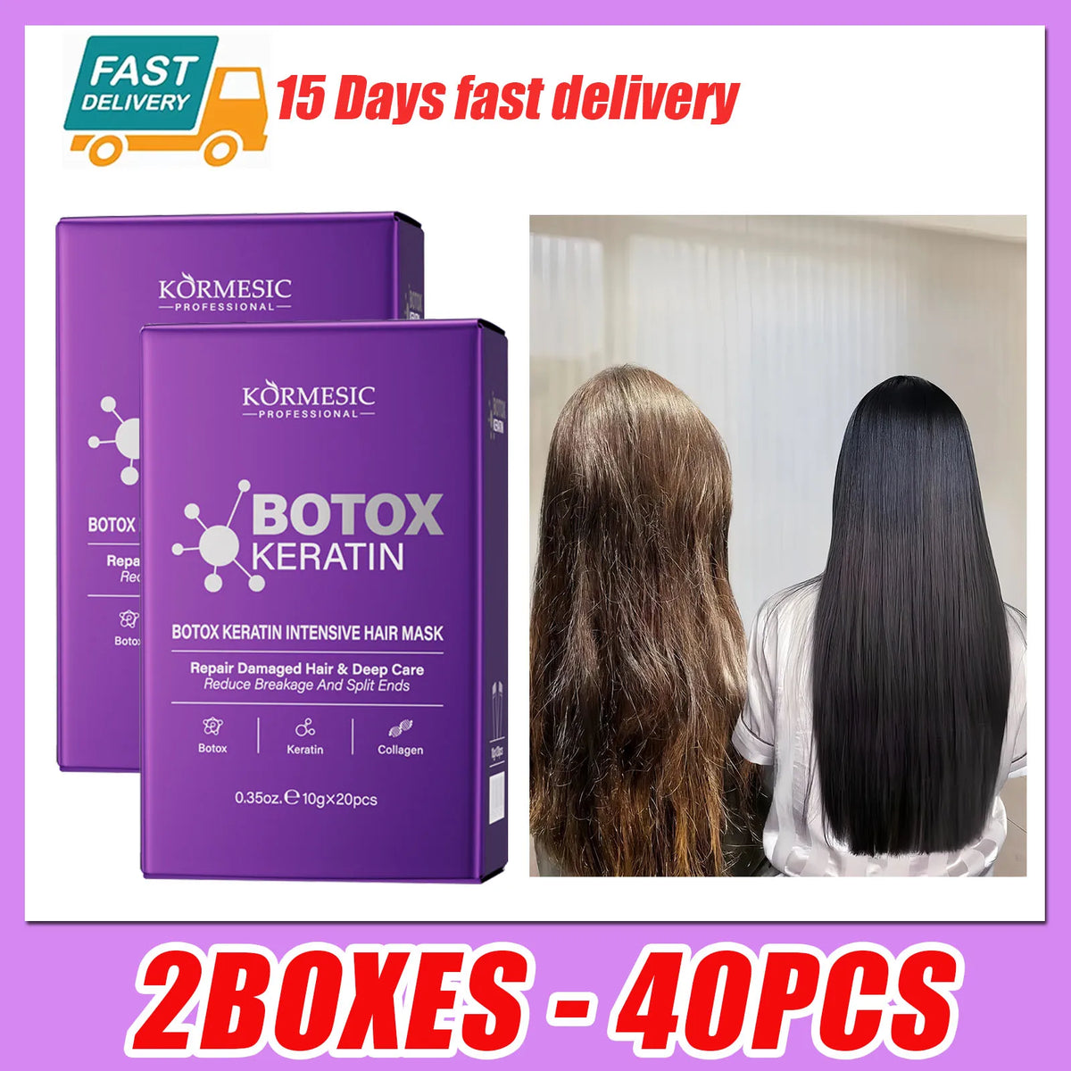 Keratin Hair Mask | 5-Second Repair for Dry, Frizzy & Damaged Hair
