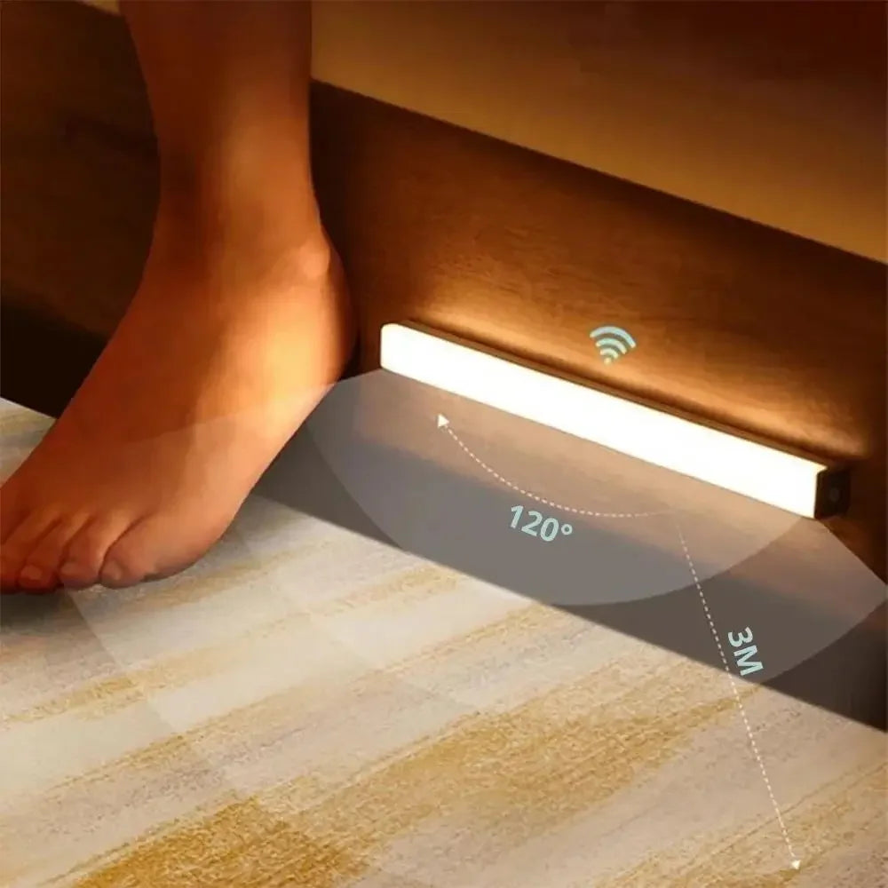 USB Rechargeable Motion Sensor Night Light — Magnetic LED Strip, 4 Sizes