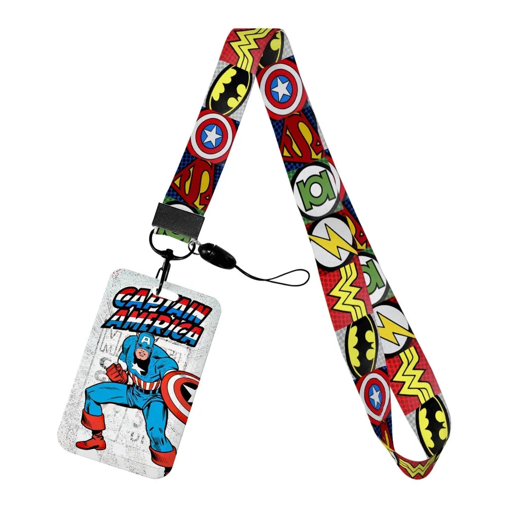 Marvel Character Card Holder with Lanyard | ID Card Holder Keychain