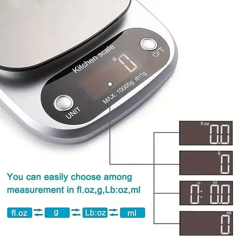Digital Kitchen Scale 10kg LCD Electronic Food Scale