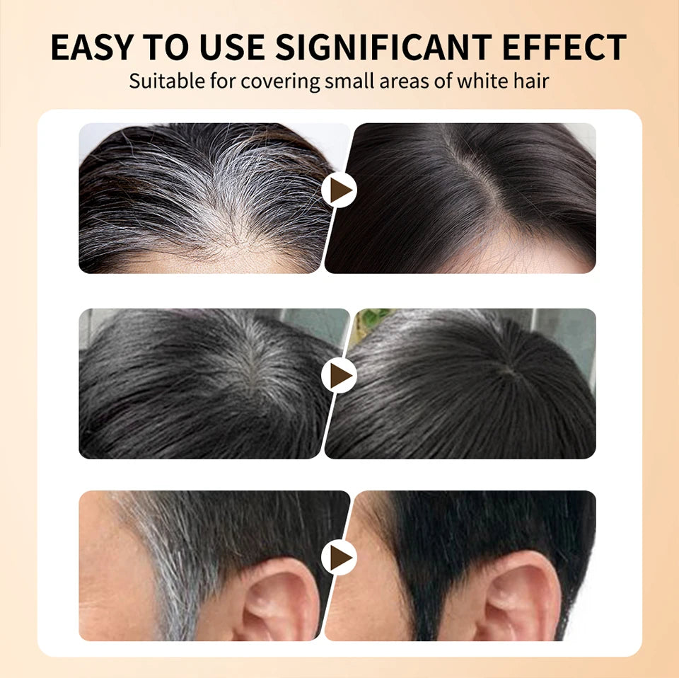 2-in-1 Hair Dye Stick with Comb | Grey Coverage Pen