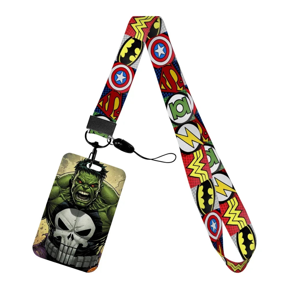 Marvel Character Card Holder with Lanyard | ID Card Holder Keychain