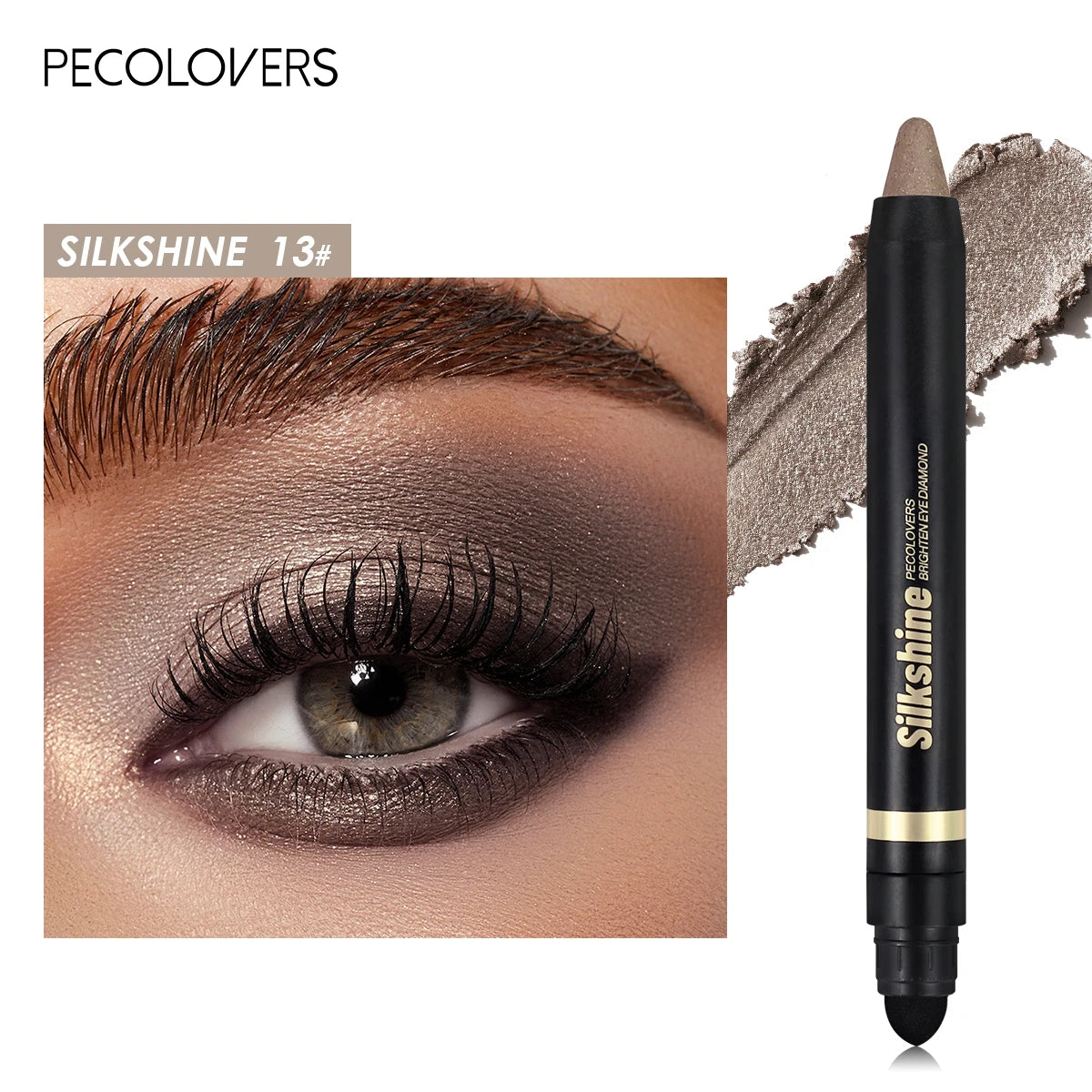 Metallic Glitter Eyeshadow Stick – Matte & Shimmer Waterproof Pearlescent Eye Pen