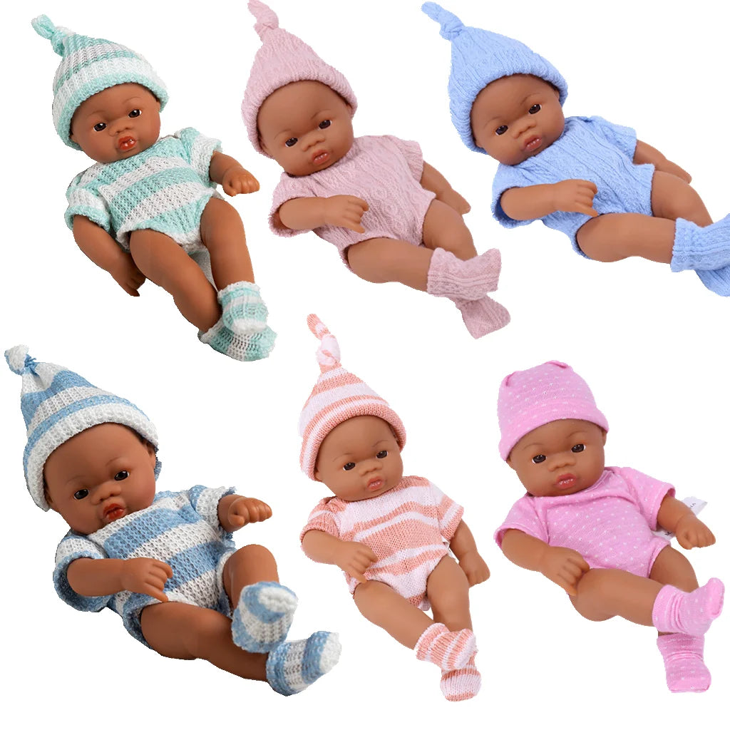 Mini Reborn Doll — 20cm Lifelike Vinyl Baby Doll for Girls