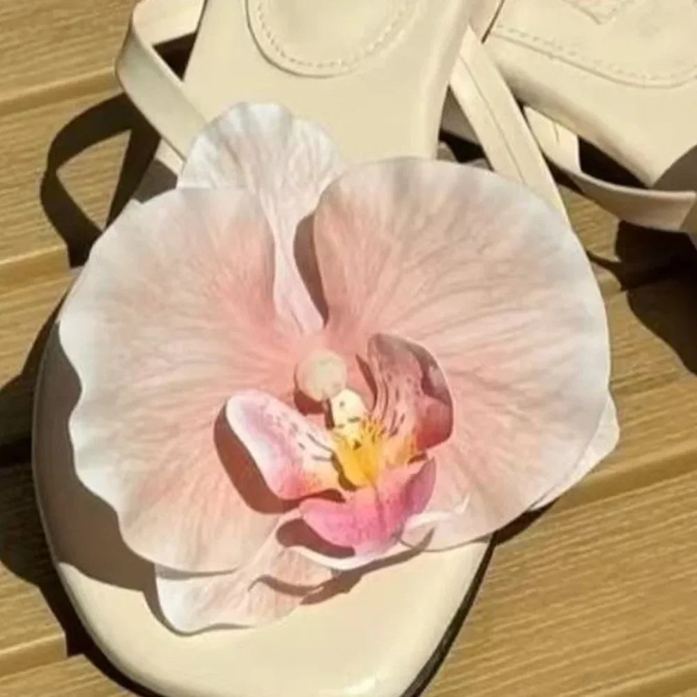 Butterfly & Orchid Flower Shoe Charms | Decorative Shoe Buckles