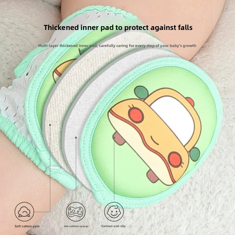 Baby & Toddler Knee Pads — Crawling Protection with Velcro