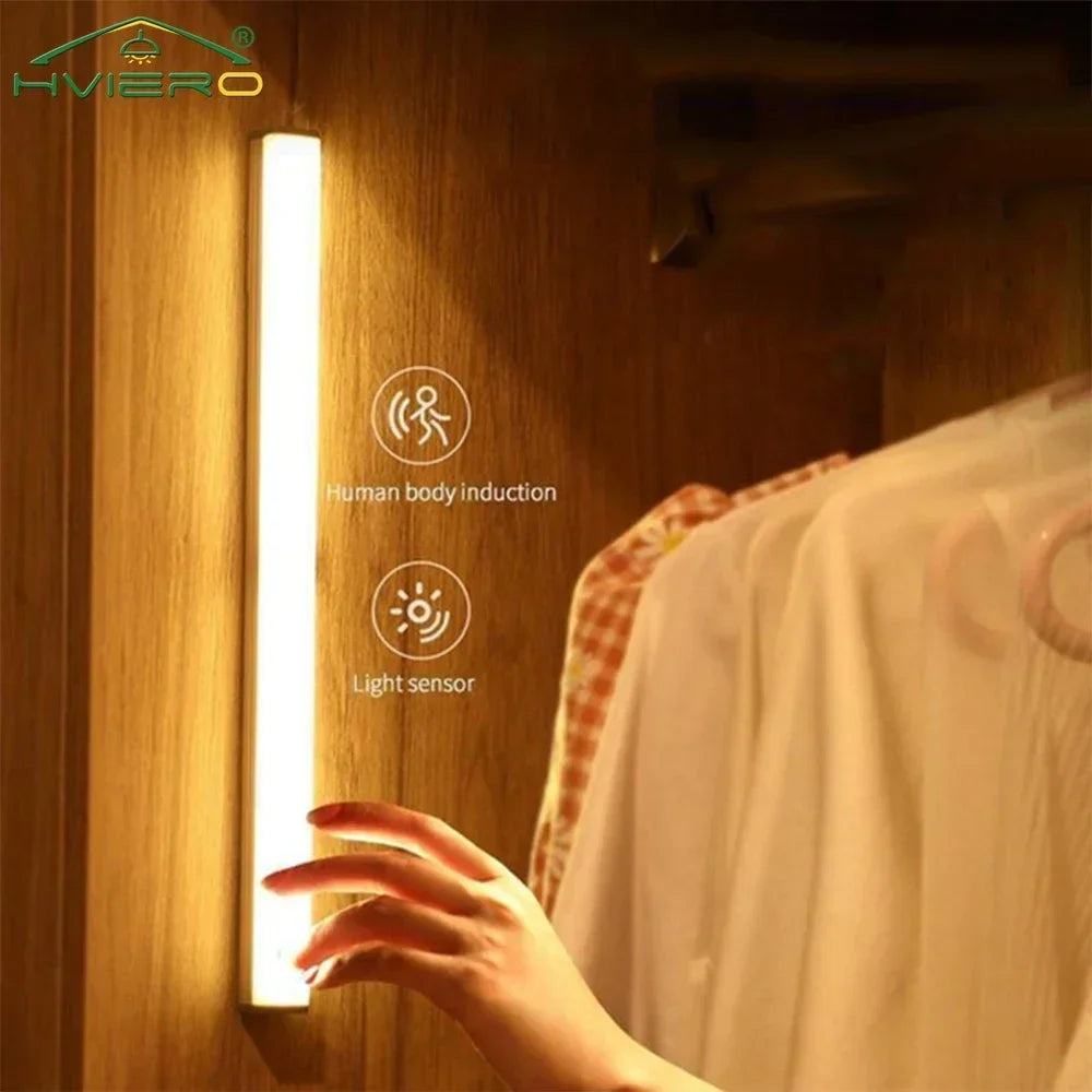 USB Rechargeable Motion Sensor Night Light — Magnetic LED Strip, 4 Sizes