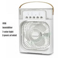 3-in-1 Portable Air Cooler Fan with Humidifier & LED Night Light — USB