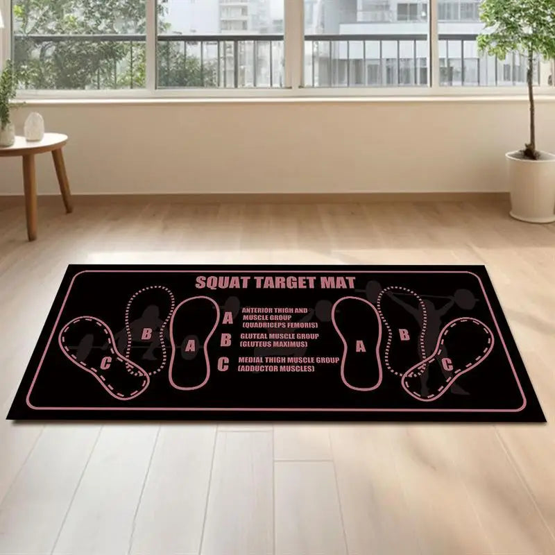 Home Sweet Home anti-slip squat pad set with non-slip training mats for home and gym use, providing comfortable support during workouts.