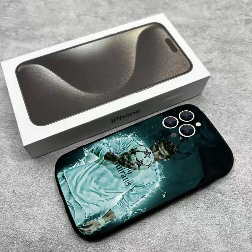 CR7 Ronaldo iPhone Case — Soft TPU Cover for iPhone 11–17