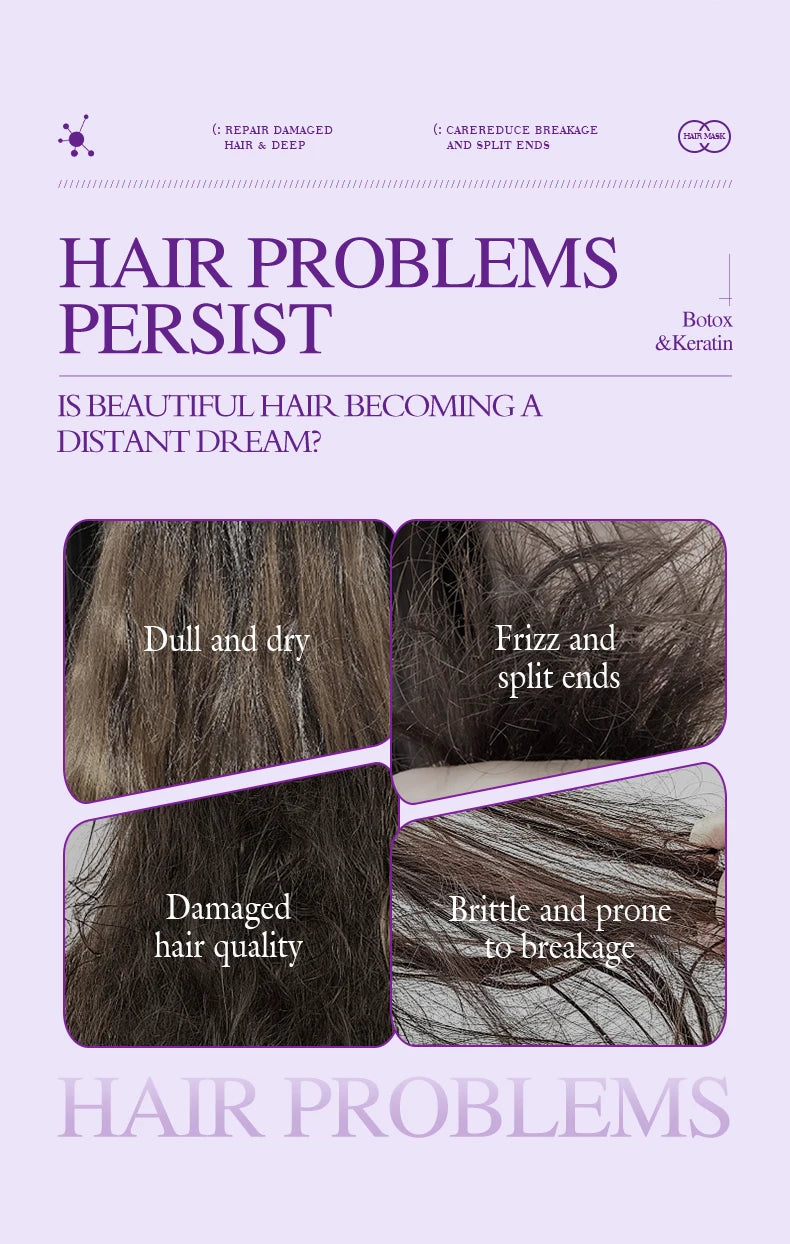 Keratin Hair Mask | 5-Second Repair for Dry, Frizzy & Damaged Hair