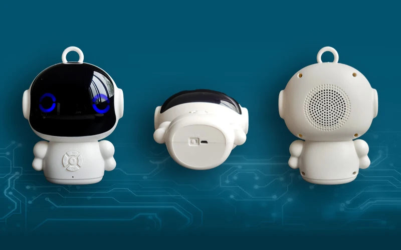 Home Sweet Home Smart AI Robot toy with voice interaction, ChatGPT, and 61 language options for educational learning.
