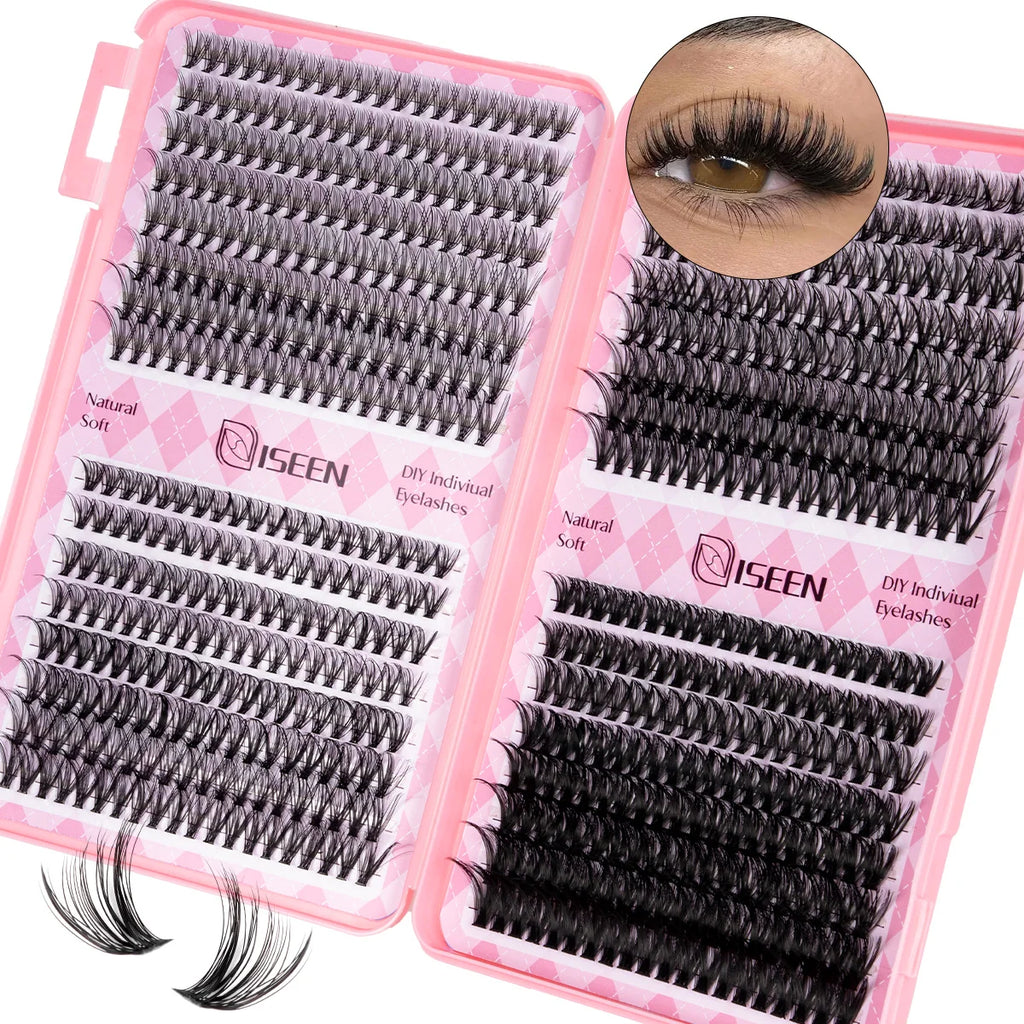 DIY Eyelash Extension Kit — Cluster Lashes with Glue