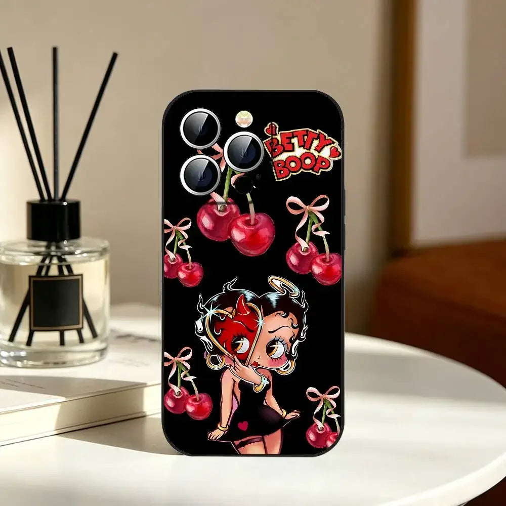 Betty Boop Phone Case | Slim Shockproof Cover for iPhone 11–17 Series