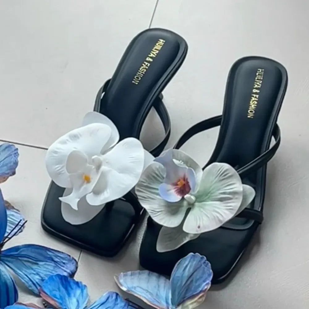 Butterfly & Orchid Flower Shoe Charms | Decorative Shoe Buckles