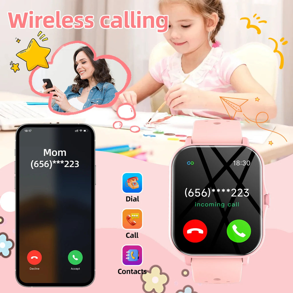 Smartwatch with Bluetooth Call, Voice Assistant & Fitness Tracker