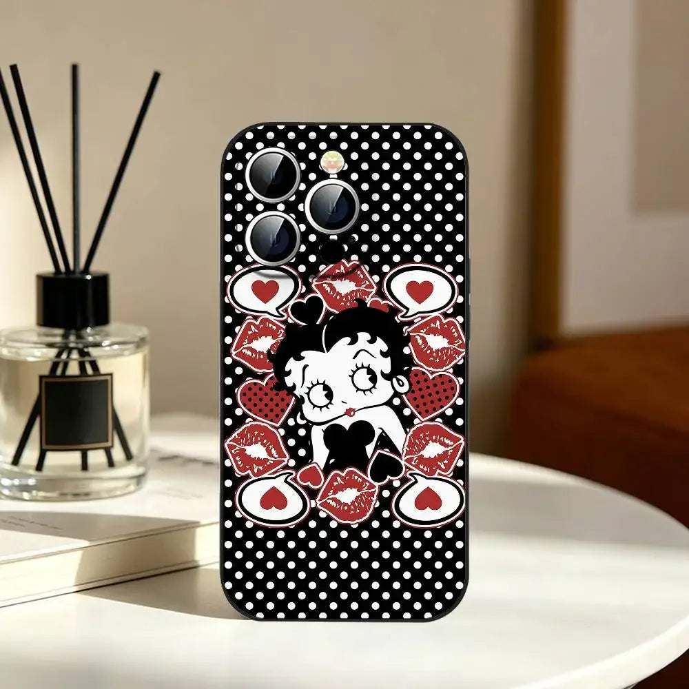 Betty Boop Phone Case | Slim Shockproof Cover for iPhone 11–17 Series
