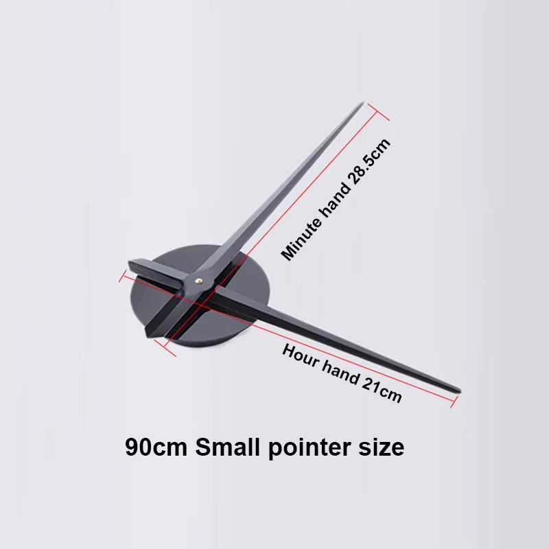 Large DIY 3D Wall Clock — Sunburst Number Poster, 90–120cm