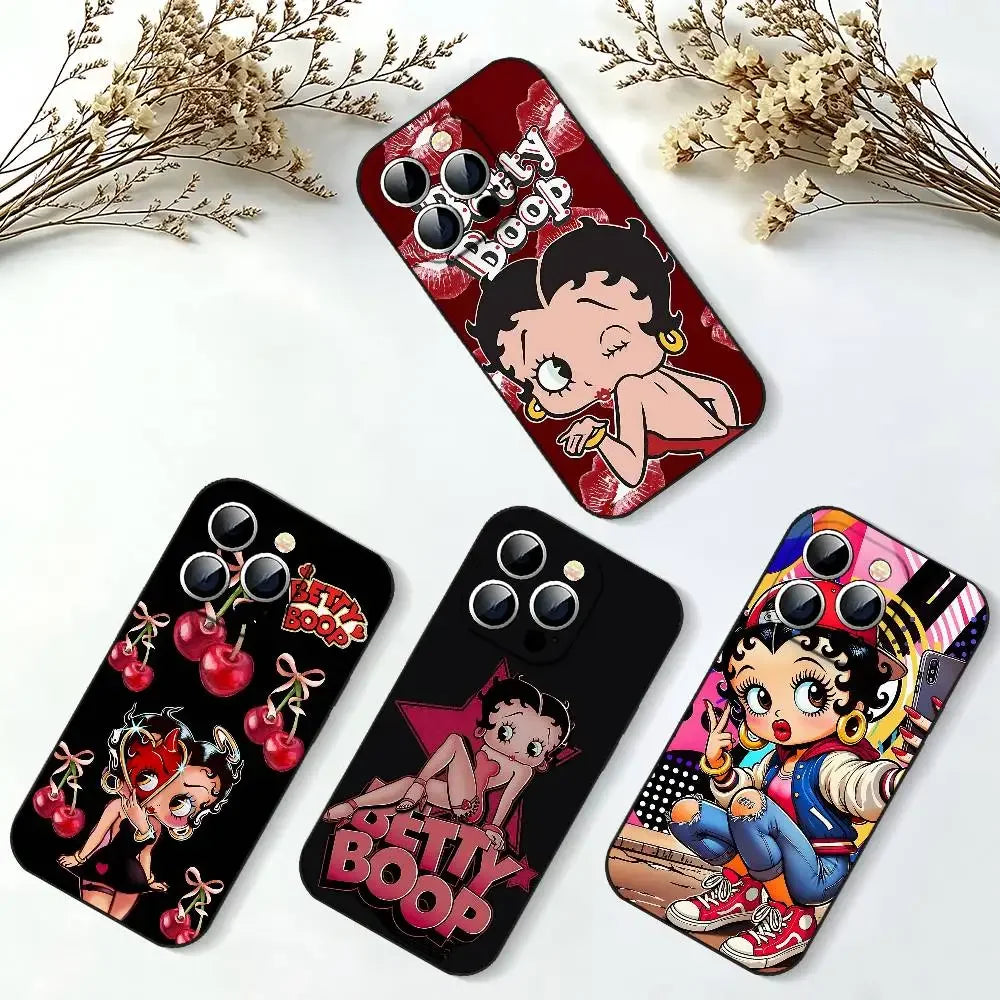 Betty Boop Phone Case | Slim Shockproof Cover for iPhone 11–17 Series