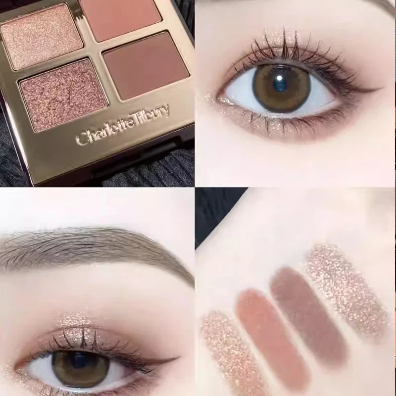 Collagen Lip Gloss & Eyeshadow Palette Set | Long-Lasting Matte & Hydrating Makeup