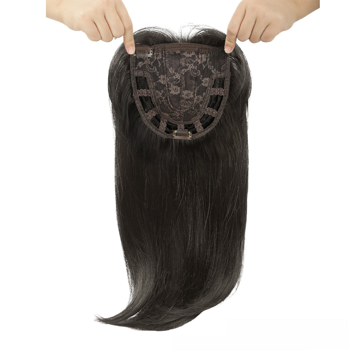 Synthetic Middle Part Hairpiece | Straight Long Hair