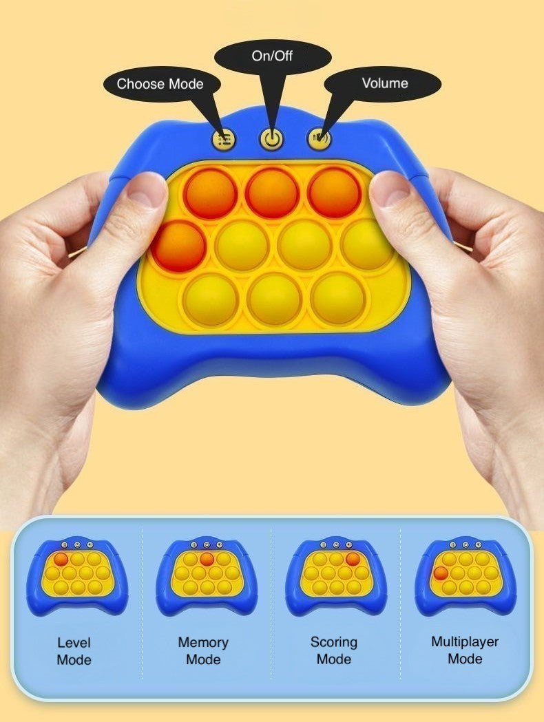 Beckett Push Popper Game with colorful plastic poppers and game board for fun, interactive play.