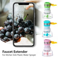 Ignisio 360-rotation kitchen sink faucet extender with flexible arm for improved reach and ease of use during kitchen tasks.